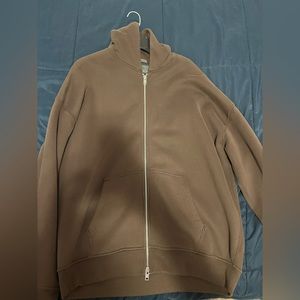 Abercrombie men essential zip up size large